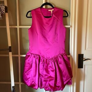 Maje bright fuschia mini dress